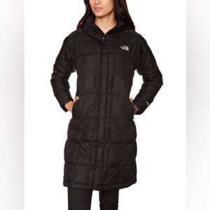 The North Face Long Black Quilted Jacket